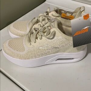 Avia Beige Athletic Sneakers